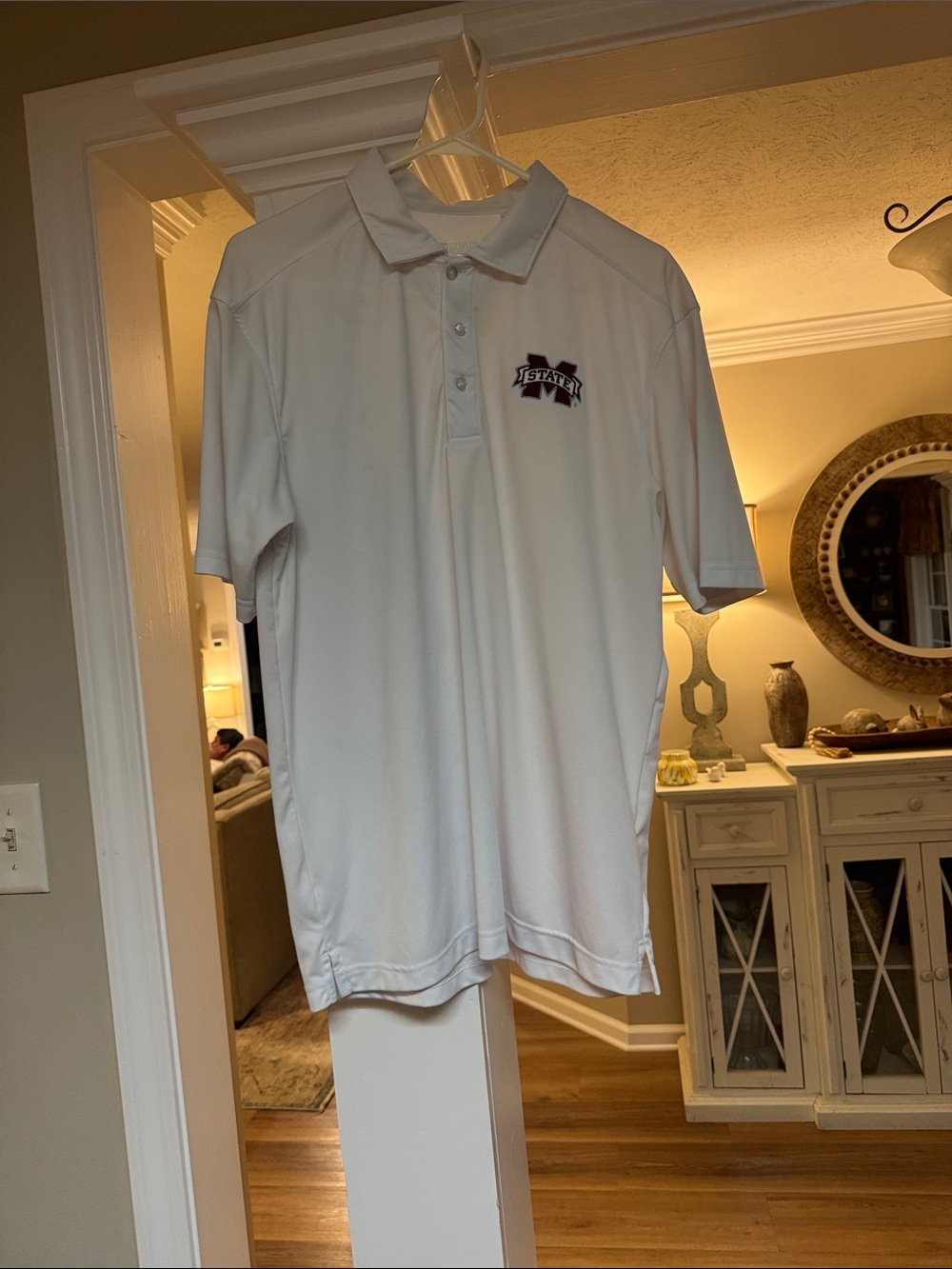 White Performance Mississippi State Polo Shirt